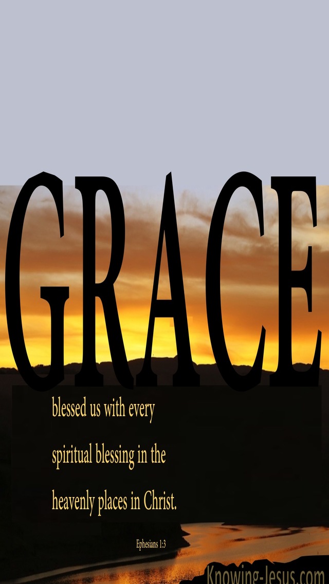 Ephesians 1:3 Pinnacle Of Grace (devotional)12:05 (black)